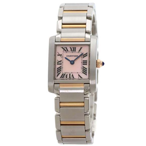 CARTIER Accessories - Cartier W51027Q4 Tank Francaise SM Watch Stainless Steel SSxK18PG Ladies CARTIER